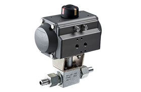 Pneumatic ball valves