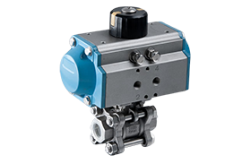 Pneumatic ball valve 3PC- 1000 psig